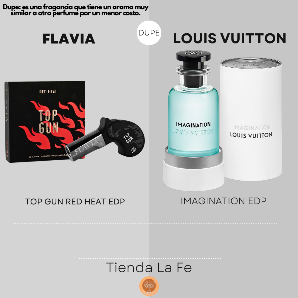 FLAVIA TOP GUN RED HEAT EDP 100ML (U) (DUPE LOUIS VUITTON IMAGINATION EDP)