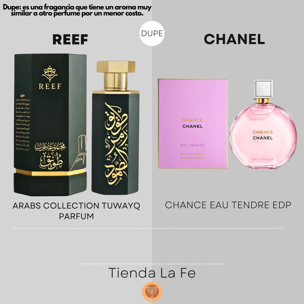 REEF ARABS COLLECTION TUWAYQ PARFUM 100ML (M) (DUPE CHANEL CHANCE EAU TENDRE EDP)