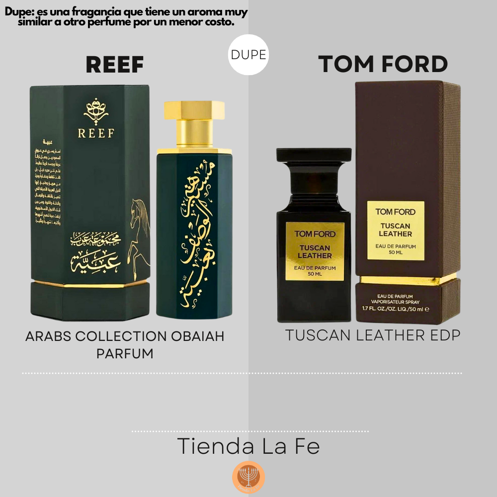 REEF ARABS COLLECTION OBAIAH PARFUM 100ML (U) (DUPE TOM FORD TUSCAN LEATHER EDP)