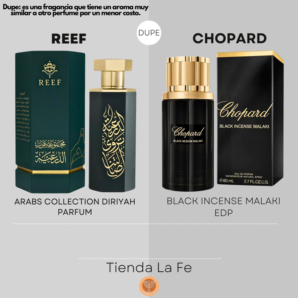 REEF ARABS COLLECTION DIRIYAH PARFUM 100ML (U) (DUPE CHOPARD BLACK INCENSE MALAKI EDP)
