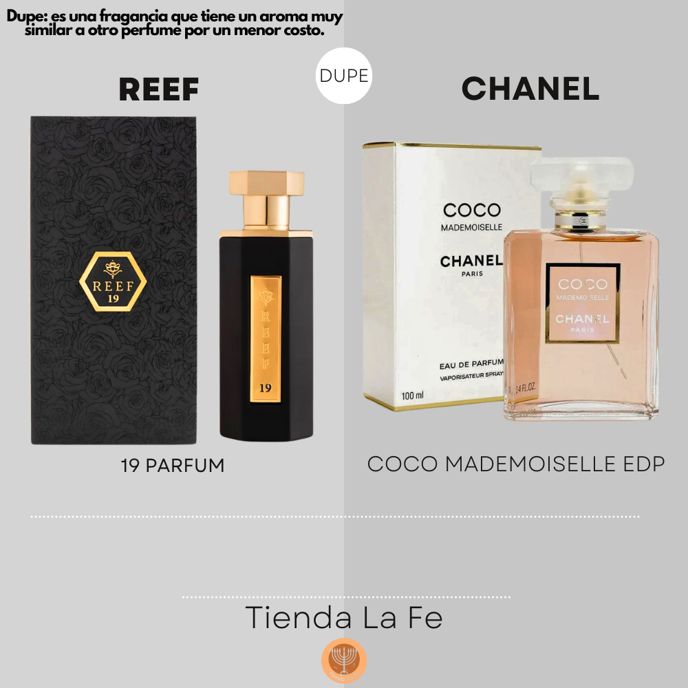 REEF 19 PARFUM 100ML (U) (DUPE CHANEL COCO MADEMOISELLE EDP)