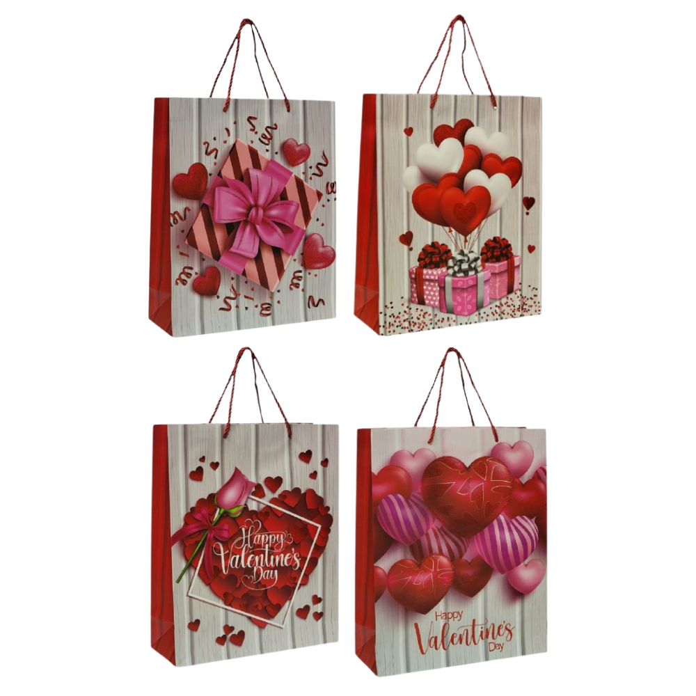 BOLSA DE REGALO GRANDE 30X12X41.5CMCM SAN VALENTIN