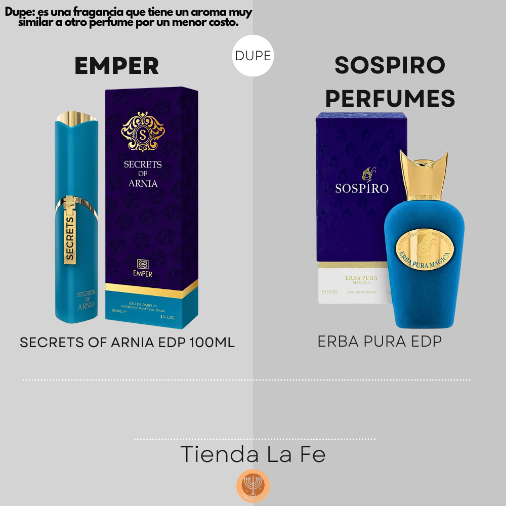 EMPER SECRETS OF ARNIA EDP 100ML (U) (DUPE SOSPIRO PERFUMES ERBA PURA EDP)