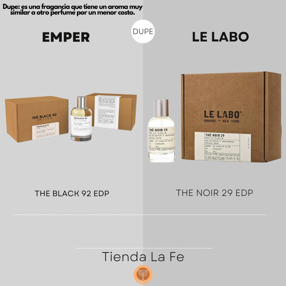 EMPER THE BLACK 92 EDP 100ML (U) (DUPE LE LABO THE NOIR 29 EDP)