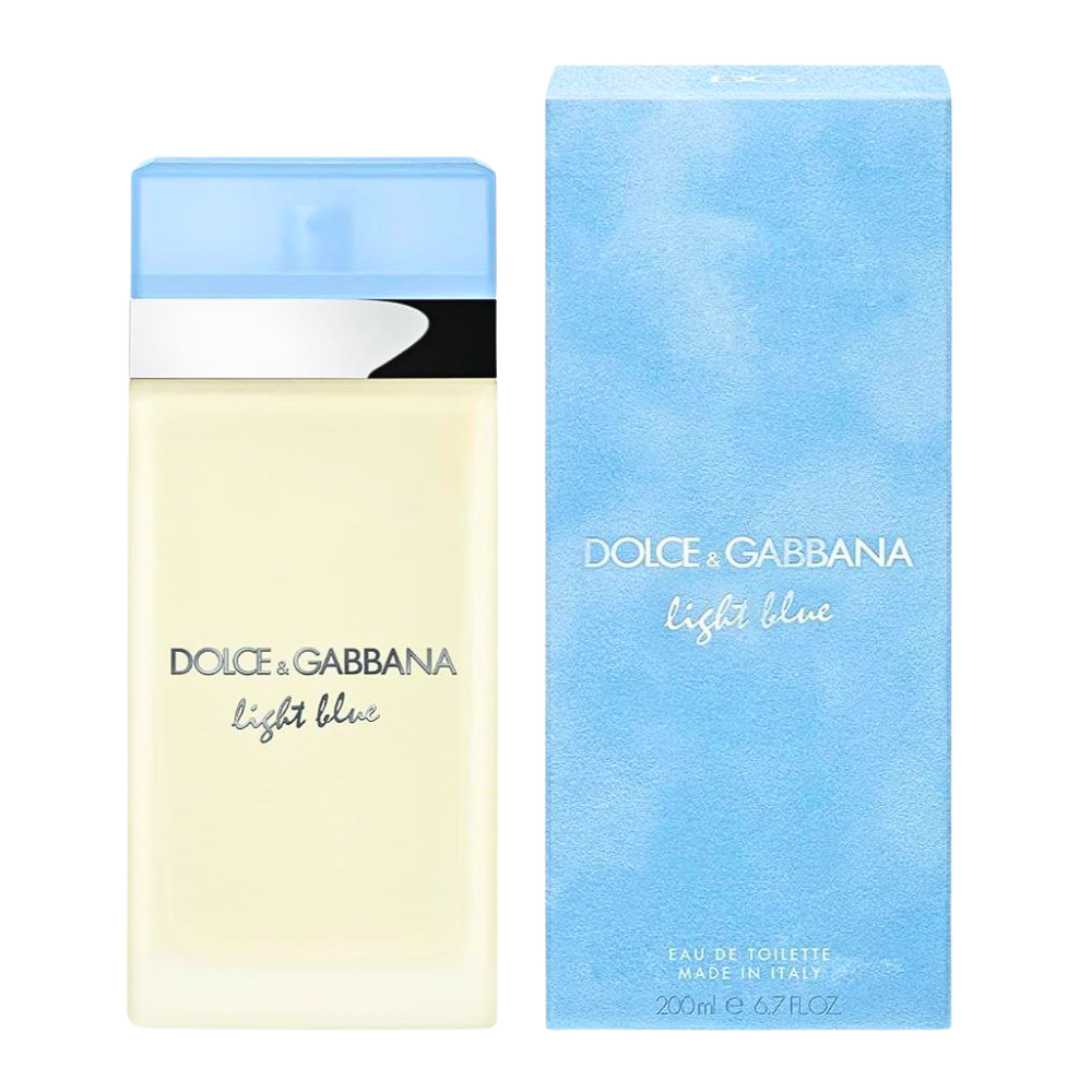 DOLCE & GABBANA LIGHT BLUE FOR WOMEN EDT 200ML (M)