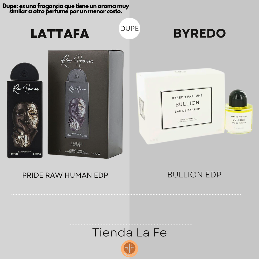 LATTAFA PRIDE RAW HUMAN EDP 100ML (U) (DUPE BYREDO BULLION EDP)