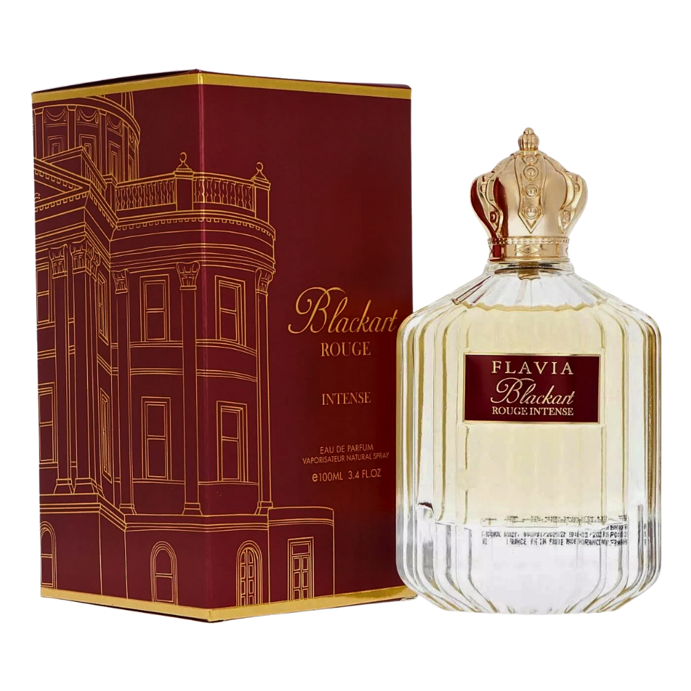 FLAVIA BLACKART ROUGE INTENSE EDP 100ML (U) (DUPE MAISON FRANCIS KURKDJIAN BACCARAT ROUGE 540 EDP)