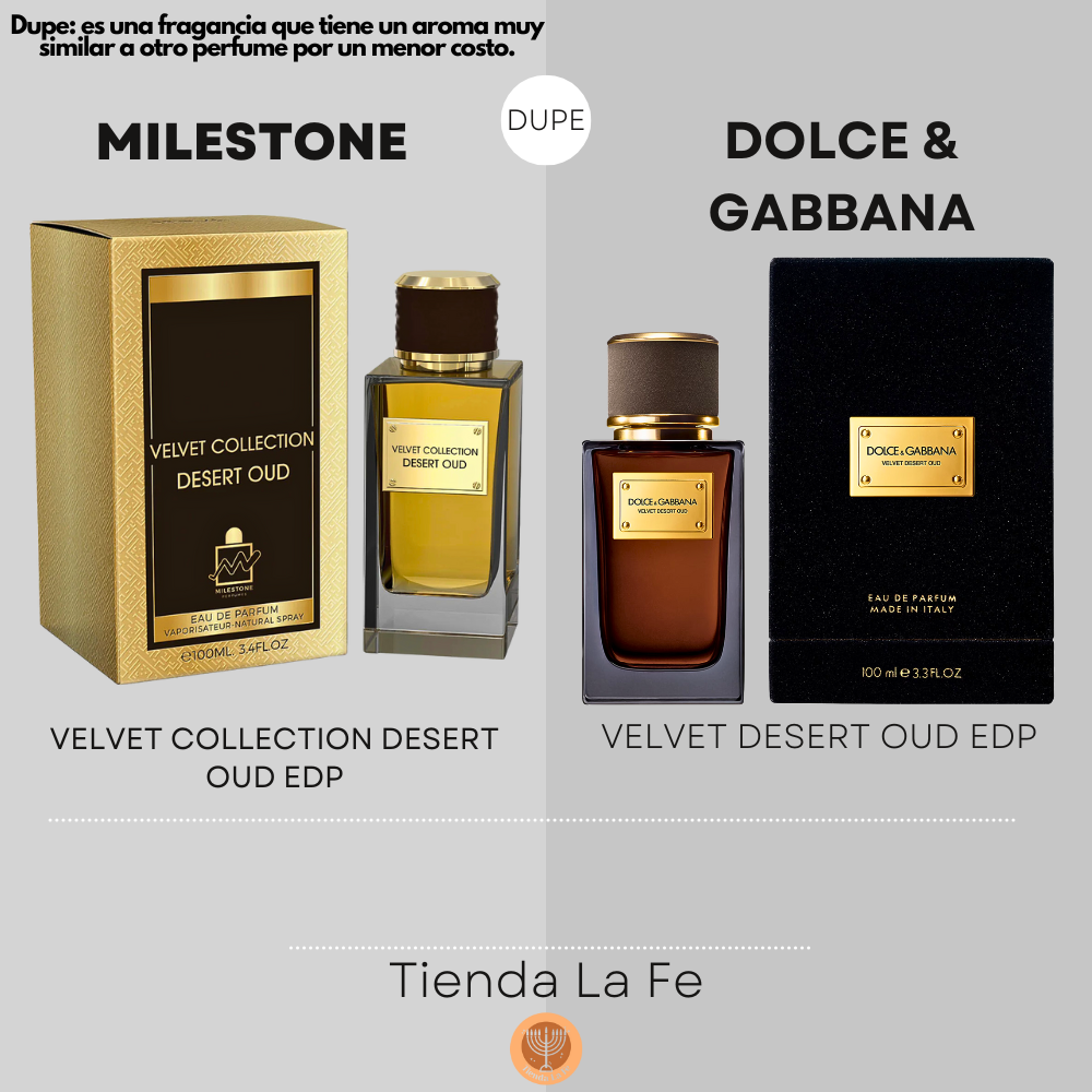 MILESTONE VELVET COLLECTION DESERT OUD EDP 100ML (U) (DUPE DOLCE & GABBANA VELVET DESERT OUD EDP)