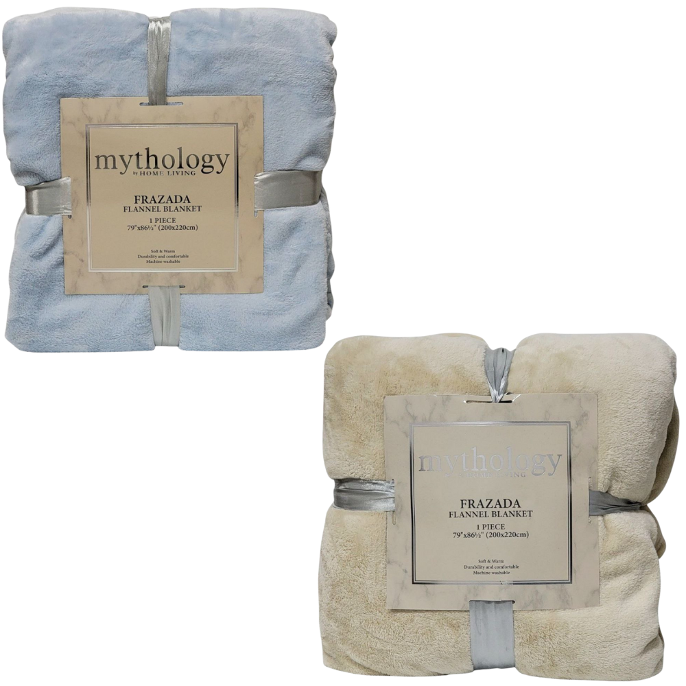 COBIJA FRAZADA MANTA DE FRANELA CON TEXTURA ULTRA SUAVE, CONFORT, NOCHES AGOGEDORAS MYTHOLOGY BY HOME LIVING 200X220CM