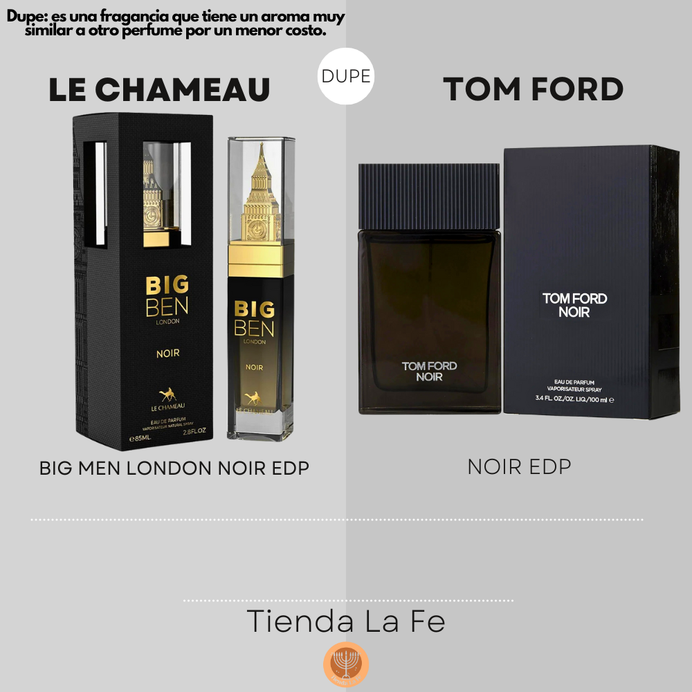 LE CHAMEAU BIG MEN LONDON NOIR EDP 85ML (H) (DUPE TOM FORD NOIR EDP)