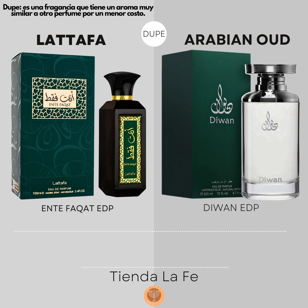 LATTAFA ENTE FAQAT EDP 100ML (U) (DUPE ARABIAN OUD DIWAN EDP)