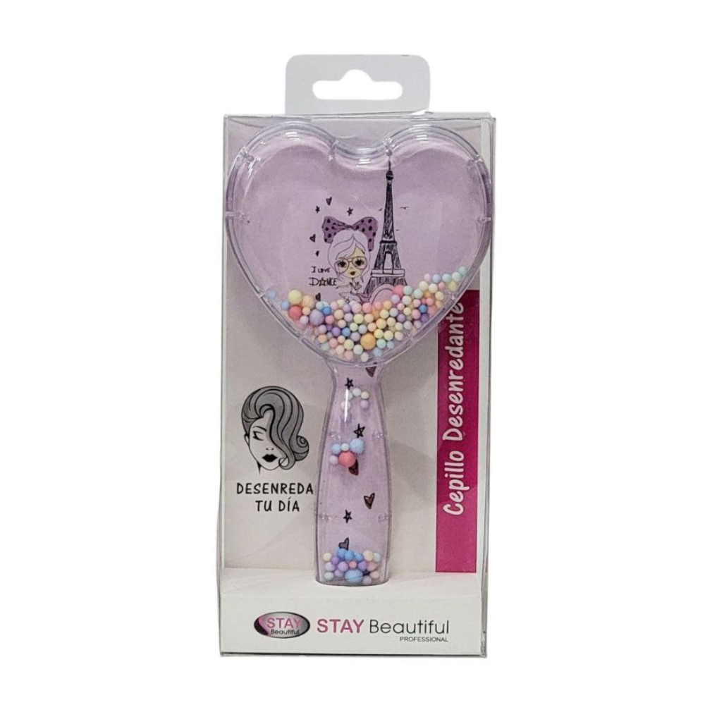 CEPILLO PARA EL CABELLO DISEÑO DE CORAZON STAY BEAUTIFUL PROFESSIONAL
