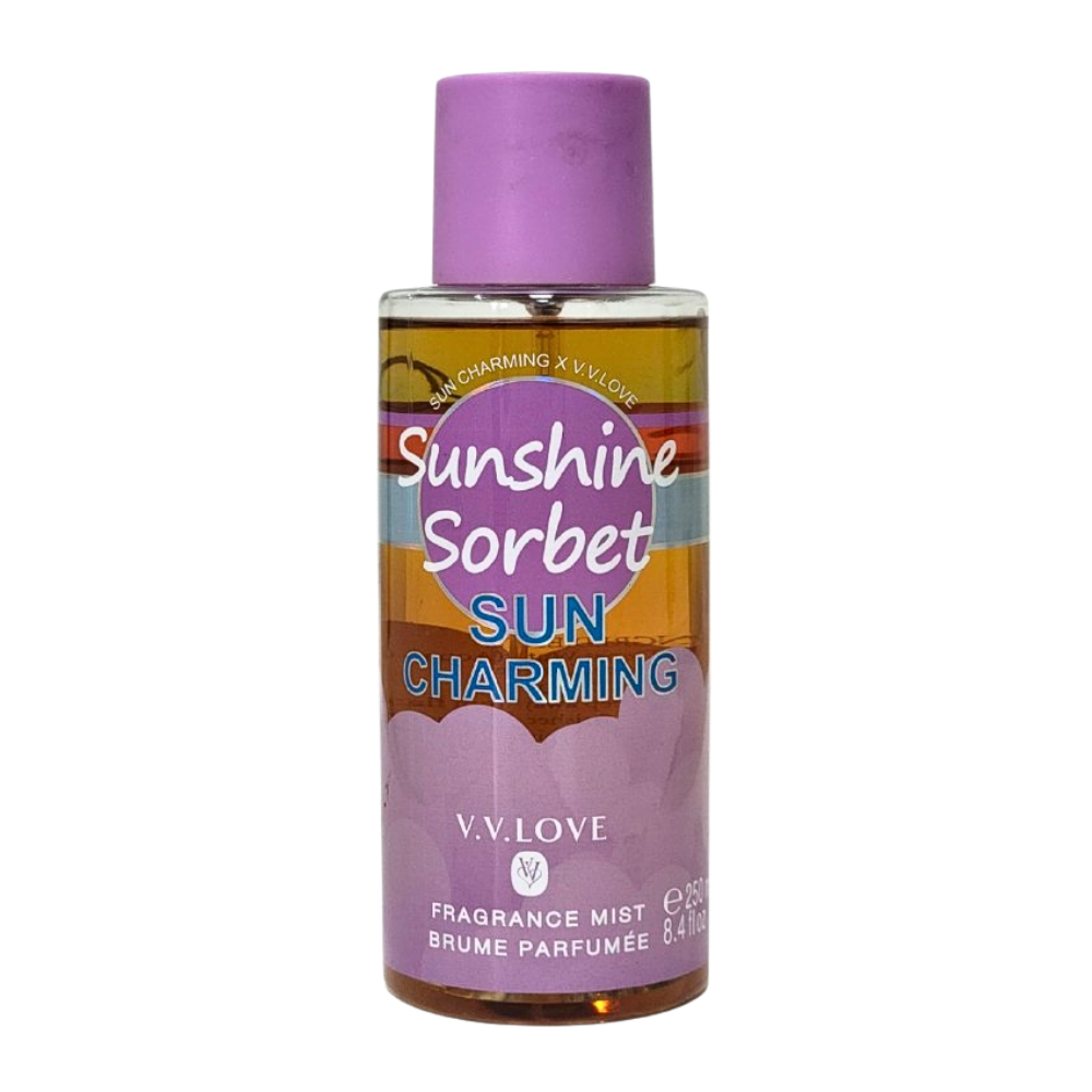 SPLASH VV LOVE SUNSHINE SORBET SUN CHARMING 250ML (M) (DUPE DE VICTORIAS SECRET PINK SPLASH FRESH AND CLEAN SUN DAZE 236ML)