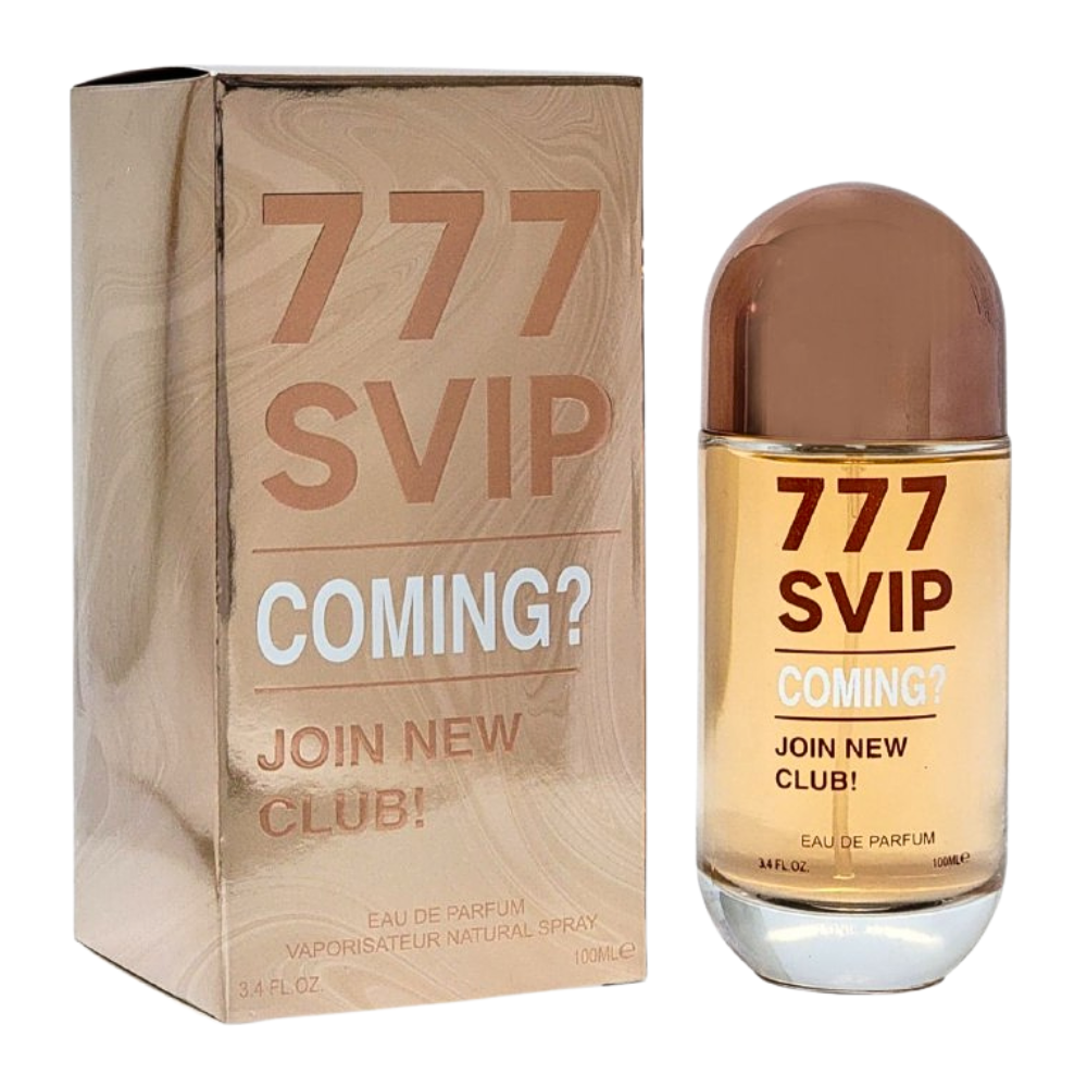 PRACCI COLLECTION 777 SVIP COMING JOIN NEW CLUB EDP 100ML (M) (AROMA SIMILAR CAROLINA HERRERA 212 VIP ROSE EDP)