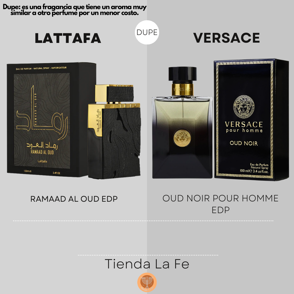 LATTAFA RAMAAD AL OUD EDP 100ML (U) (DUPE VERSACE OUD NOIR POUR HOMME EDP)