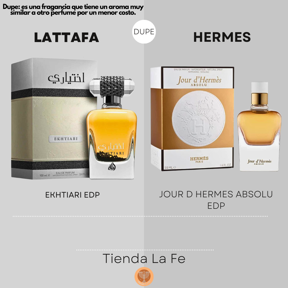LATTAFA EKHTIARI EDP 100ML (M) (DUPE HERMES JOUR D HERMES ABSOLU EDP)