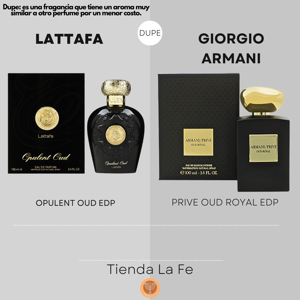 LATTAFA OPULENT OUD EDP 100ML (U) (DUPE GIORGIO ARMANI PRIVE OUD ROYAL EDP)
