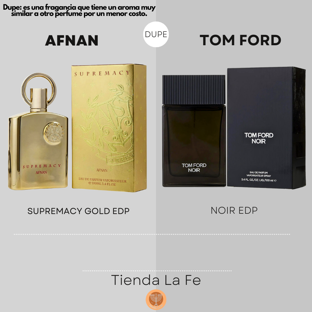 AFNAN SUPREMACY GOLD EDP 100ML (U) (DUPE TOM FORD NOIR EDP)