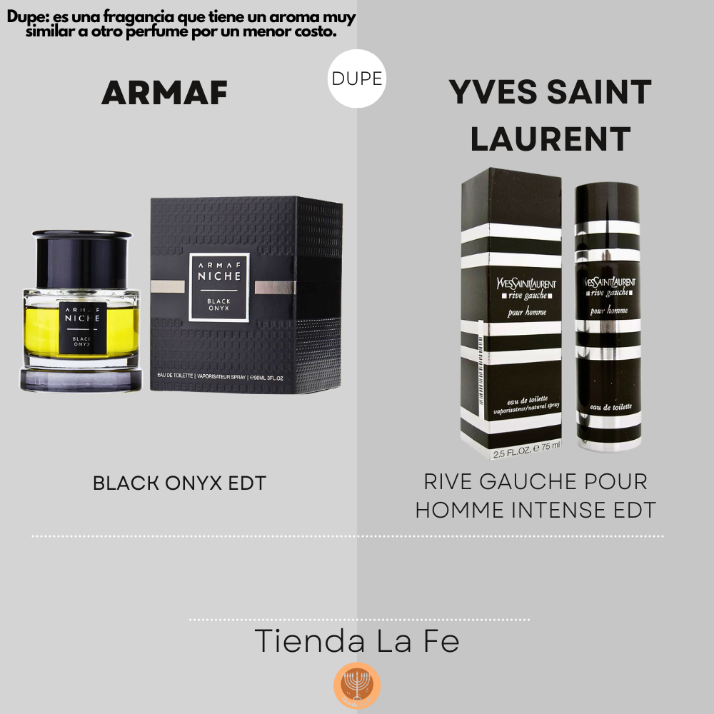 ARMAF BLACK ONYX EDT 90ML (U) (DUPE YVES SAINT LAURENT RIVE GAUCHE POUR HOMME INTENSE EDT)