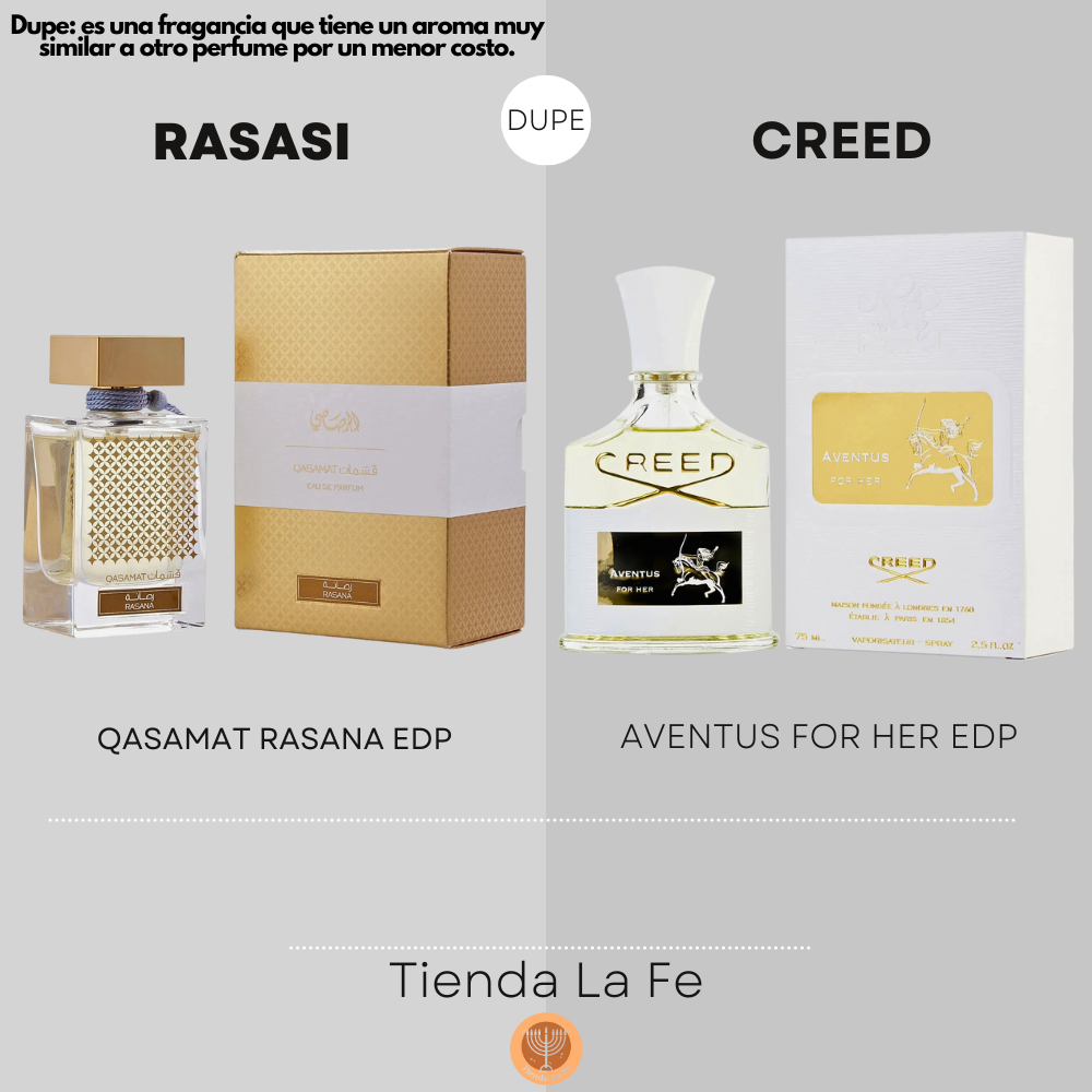 RASASI QASAMAT RASANA EDP 65ML (M) (DUPE CREED AVENTUS FOR HER EDP)