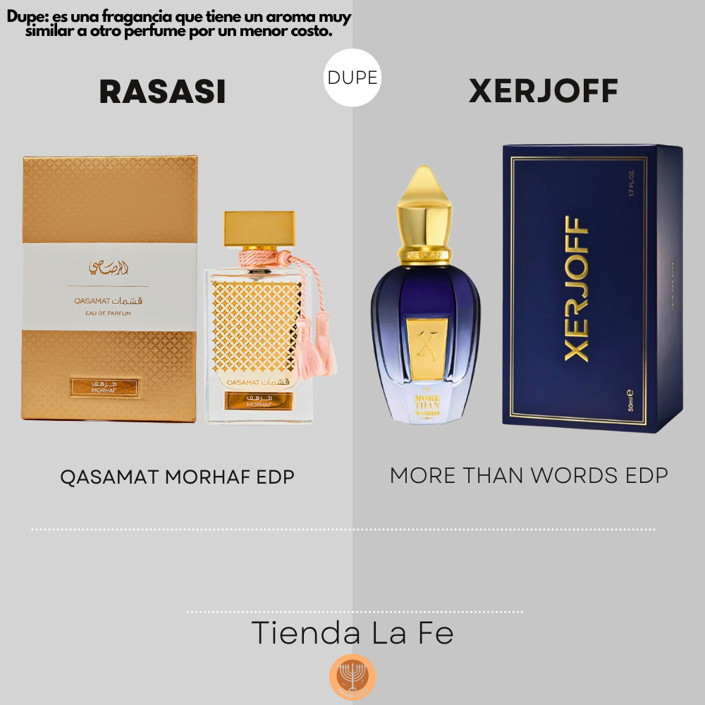 RASASI QASAMAT MORHAF EDP 65ML (U) (DUPE XERJOFF MORE THAN WORDS EDP)