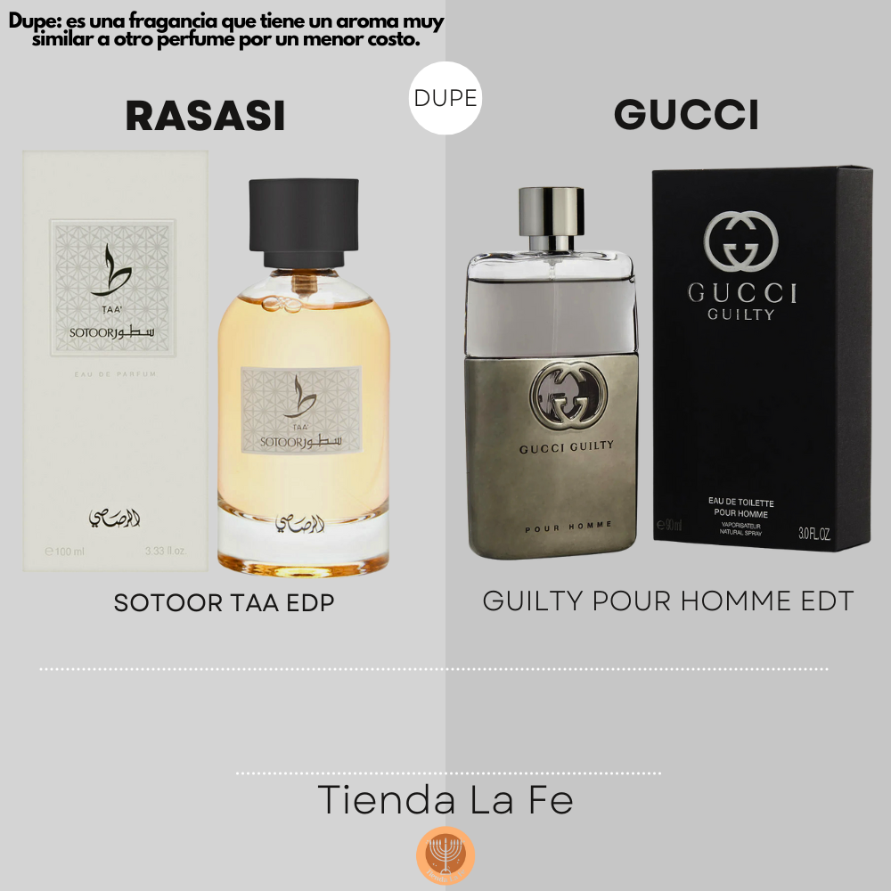 RASASI SOTOOR TAA EDP 100ML (U) (DUPE GUCCI GUILTY POUR HOMME EDT)