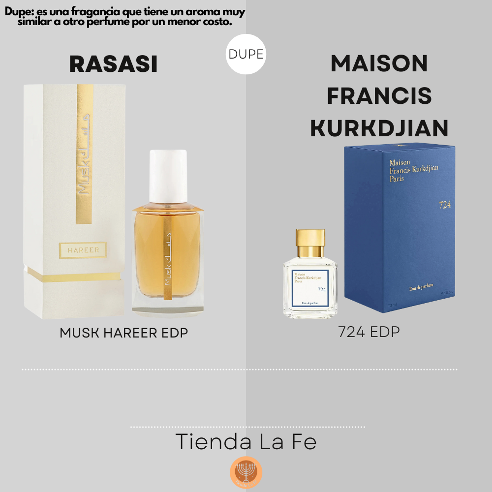 RASASI MUSK HAREER EDP 50ML (U) (DUPE MAISON FRANCIS KURKDJIAN 724 EDP)