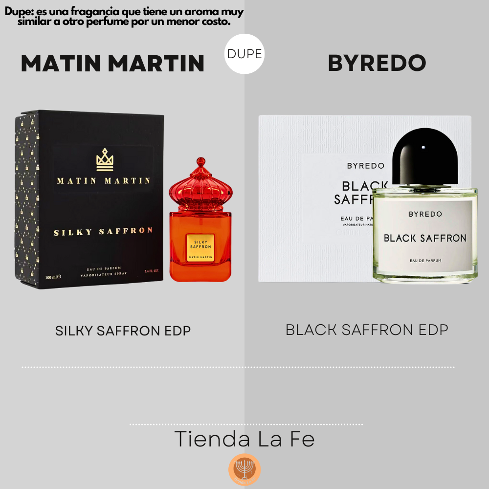 MATIN MARTIN SILKY SAFFRON EDP 100ML (U) (DUPE BYREDO BLACK SAFFRON EDP)