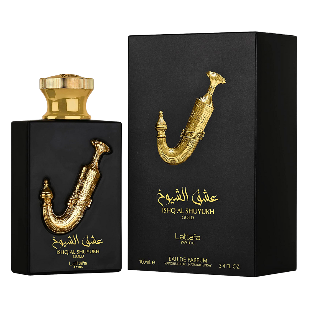 LATTAFA ISHQ AL SHUYUKH GOLD EDP 100ML (U) (DUPE YVES SAINT LAURENT BABYCAT EDP)
