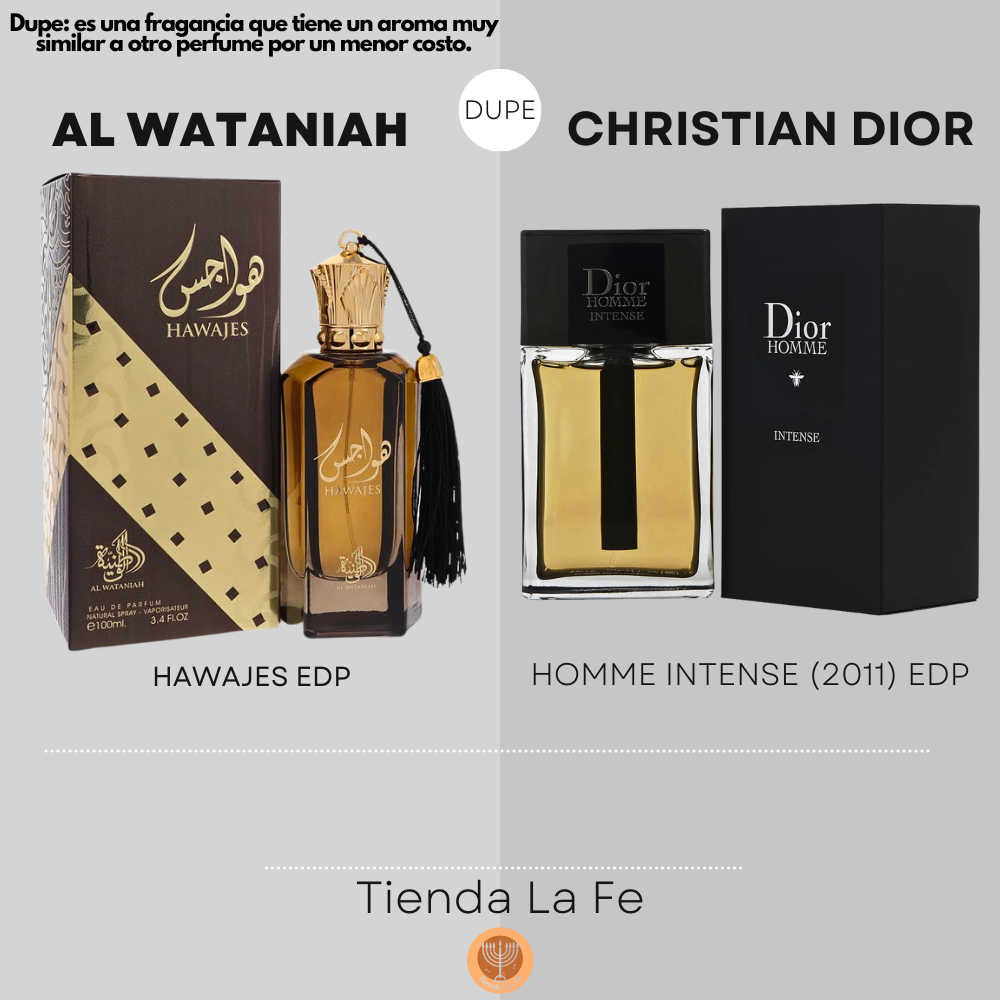 AL WATANIAH HAWAJES EDP 100ML (U) (DUPE CHRISTIAN DIOR HOMME INTENSE (2011) EDP)