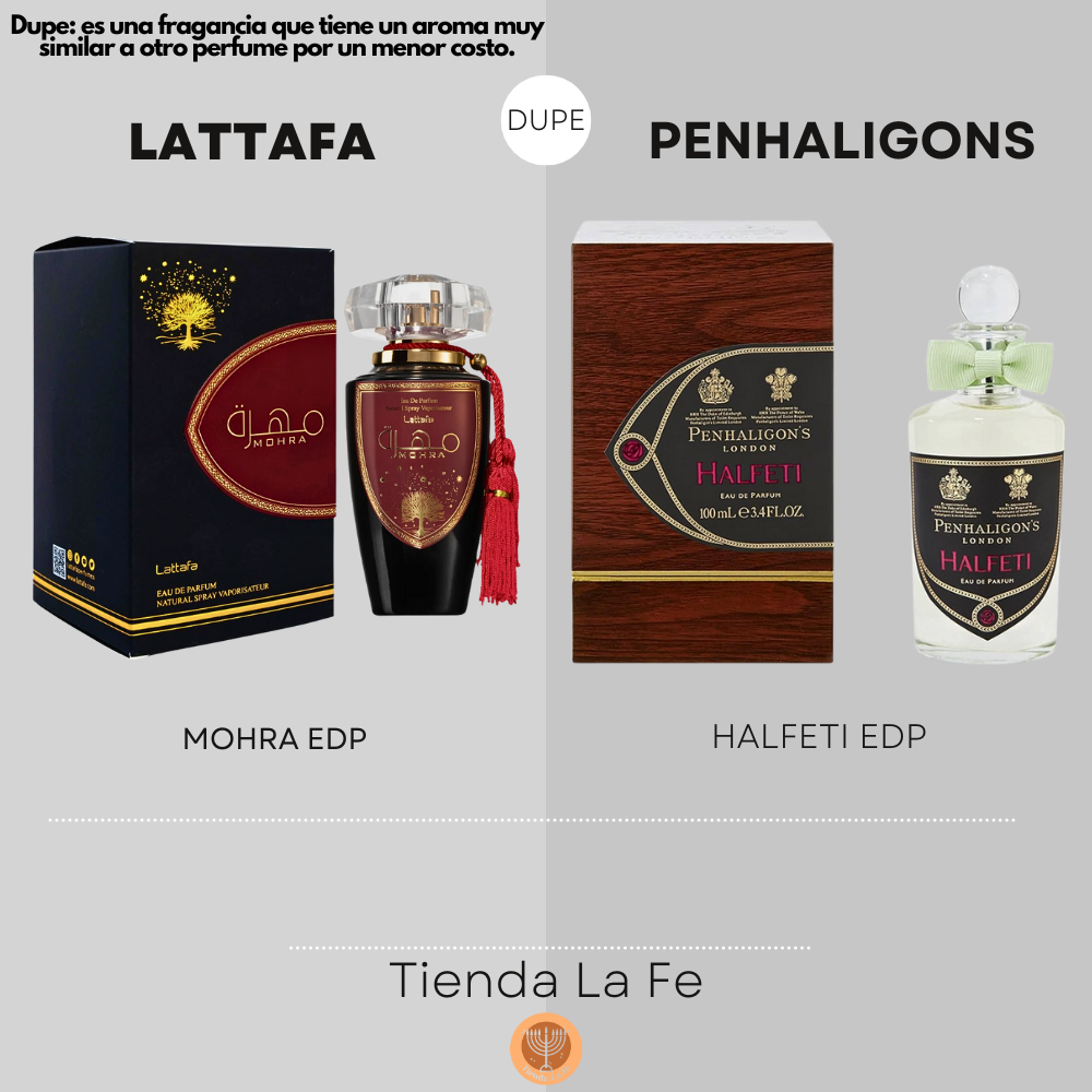 LATTAFA MOHRA EDP 100ML (U) (DUPE PENHALIGONS HALFETI EDP)