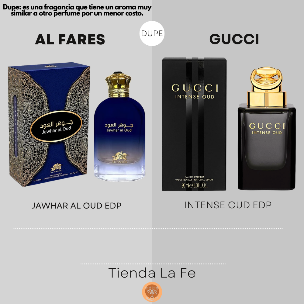 AL FARES JAWHAR AL OUD EDP 100ML (U) (DUPE GUCCI INTENSE OUD EDP)