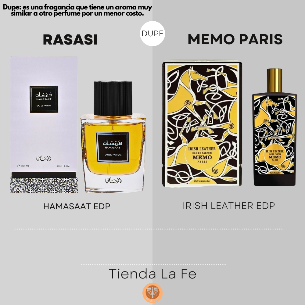 RASASI HAMASAAT EDP 100ML (U) (DUPE MEMO PARIS IRISH LEATHER EDP)