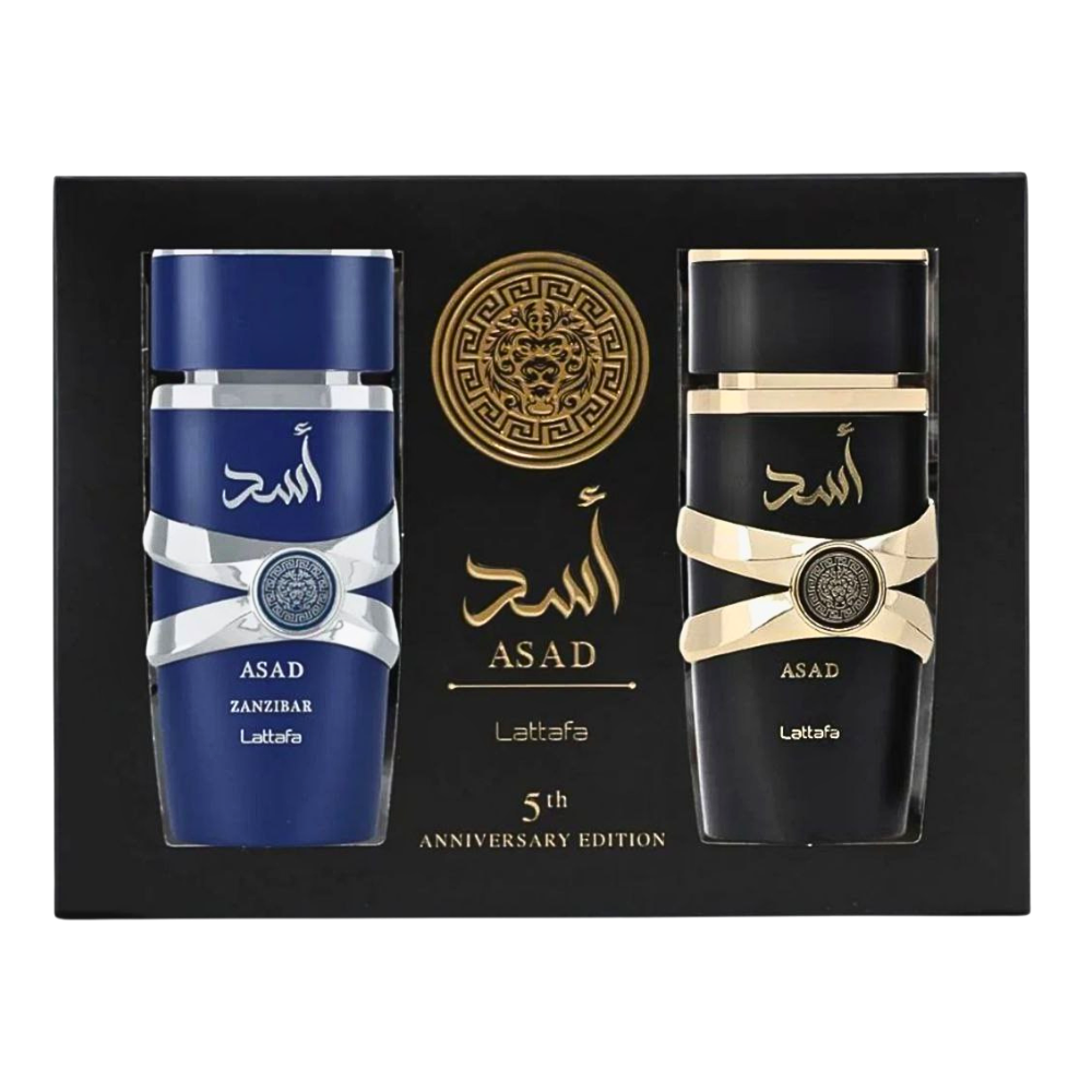 SET LATTAFA ASAD 5TH ANNIVERSARY EDITION EDP 100MLX2 (H)