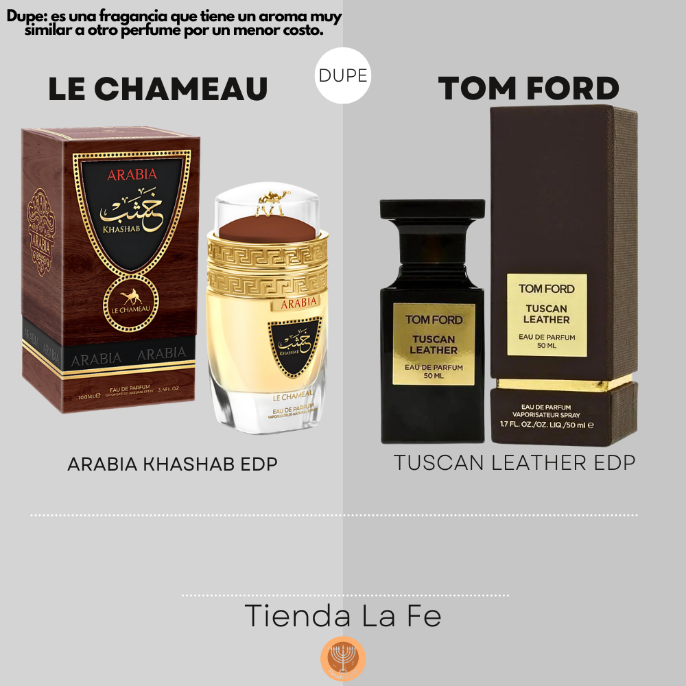 LE CHAMEAU ARABIA KHASHAB EDP 100ML (H) (DUPE TOM FORD TUSCAN LEATHER EDP)