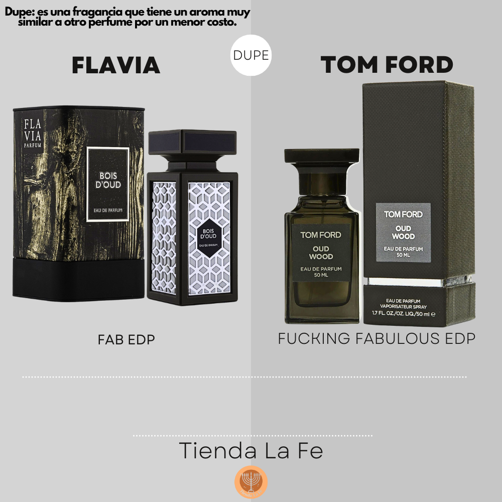 FLAVIA BOIS D OUD EDP 90ML (U) (DUPE TOM FORD OUD WOOD EDP)