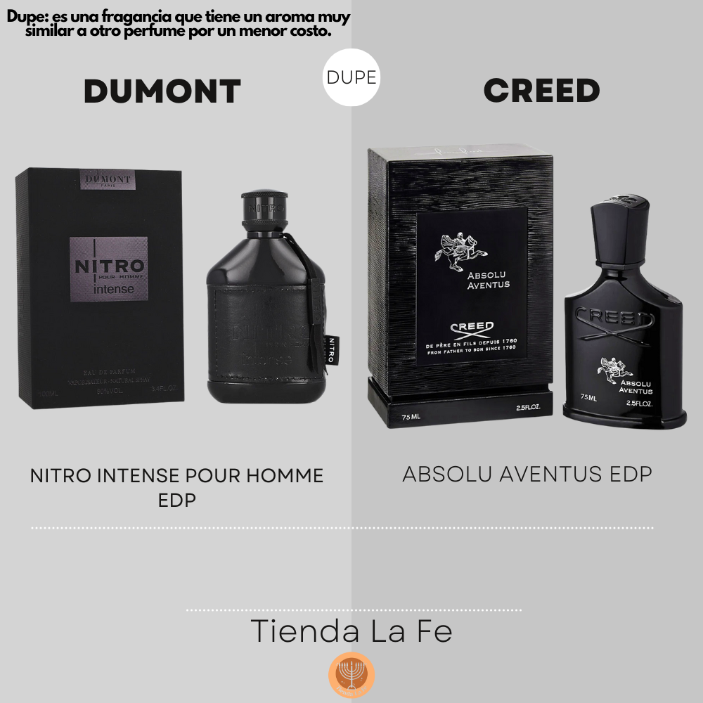 DUMONT NITRO INTENSE POUR HOMME EDP 100ML (H) (DUPE CREED ABSOLU AVENTUS EDP)