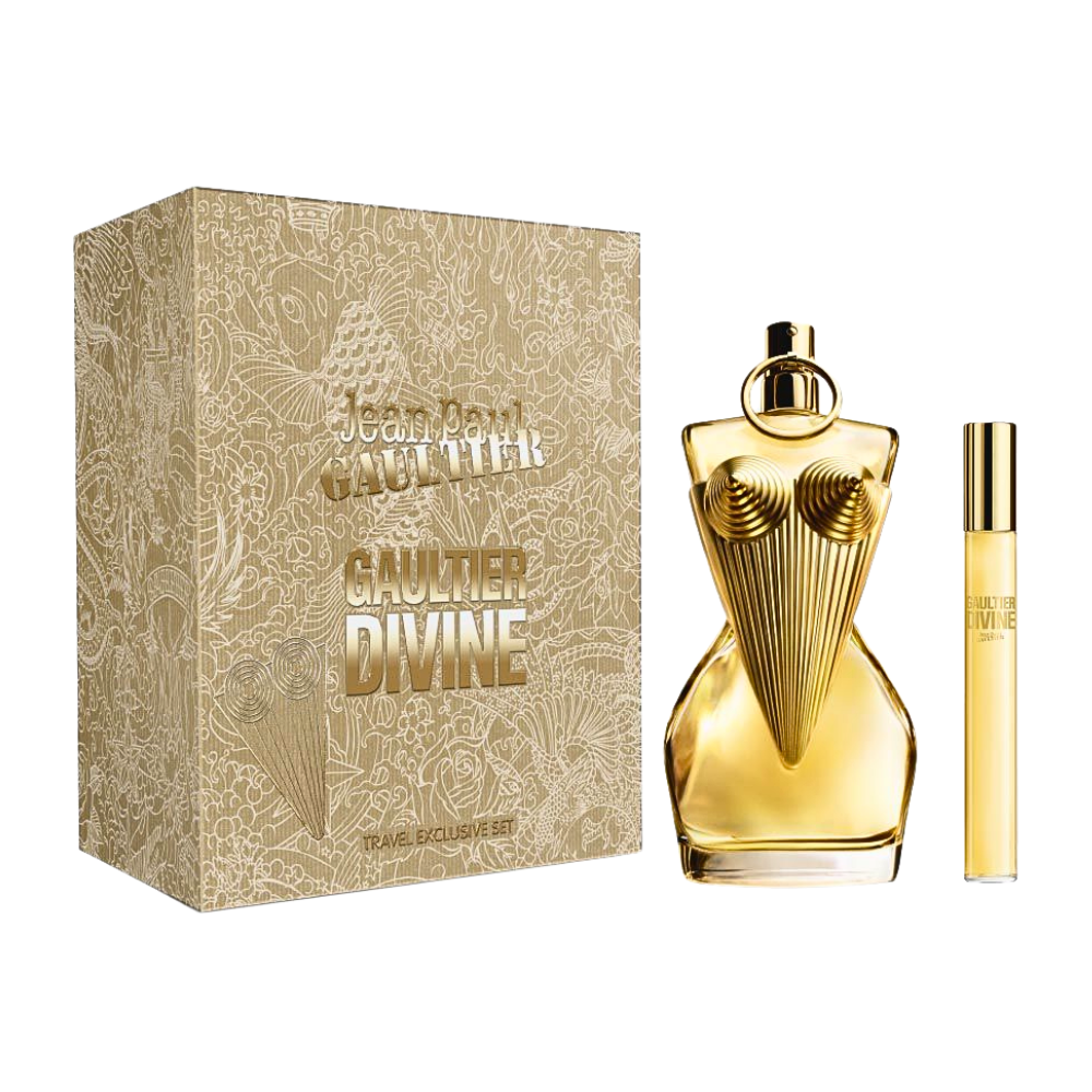 SET JEAN PAUL GAULTIER DIVINE EDP 100ML, MINI EDP 10ML (M)