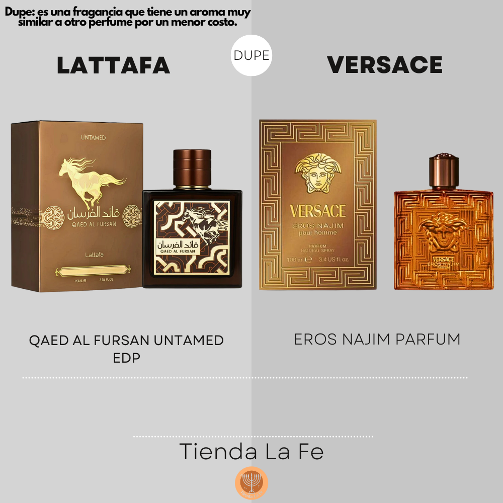 LATTAFA QAED AL FURSAN UNTAMED EDP 90ML (U) (DUPE VERSACE EROS NAJIM PARFUM)