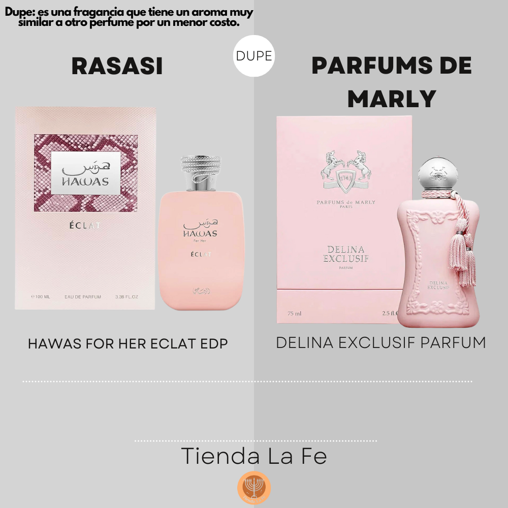 RASASI HAWAS FOR HER ECLAT EDP 100ML (M) (DUPE PARFUMS DE MARLY DELINA EXCLUSIF PARFUM)