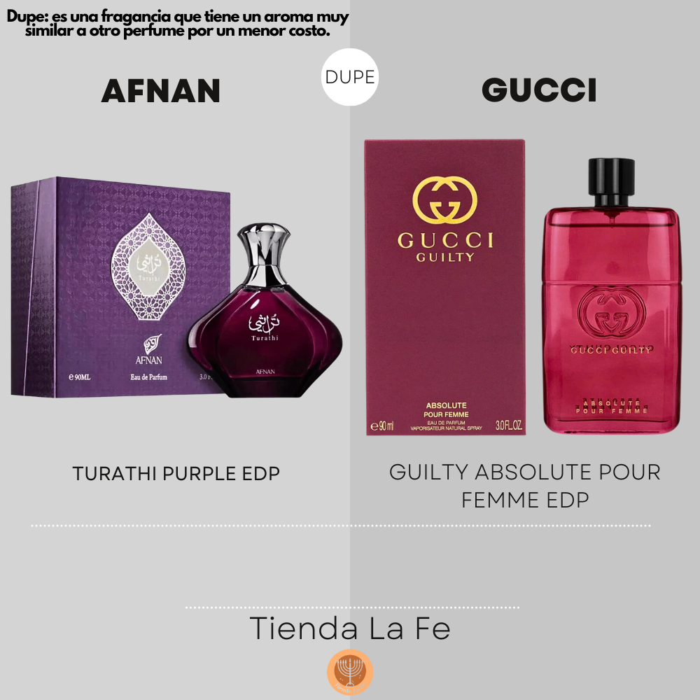 AFNAN TURATHI PURPLE EDP 90ML (M) (DUPE GUCCI GUILTY ABSOLUTE POUR FEMME EDP)