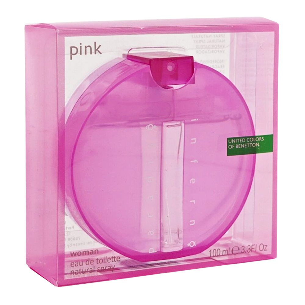 UNITED COLORS OF BENETTON PARADISO INFERNO PINK FOR WOMEN EDT 100ML (M)
