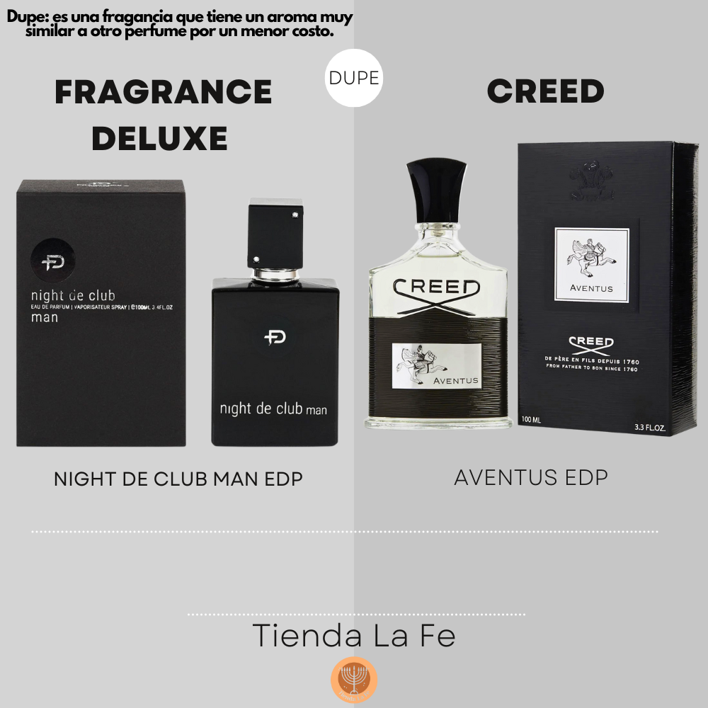 FRAGRANCE DELUXE NIGHT DE CLUB MAN EDP 100ML (H) (DUPE CREED AVENTUS EDP)