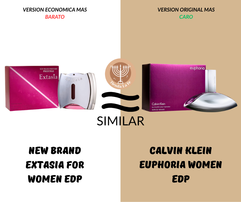 NEW BRAND EXTASIA FOR WOMEN EDP 100ML (M) (AROMA SIMILAR CALVIN KLEIN EUPHORIA WOMEN EDP)