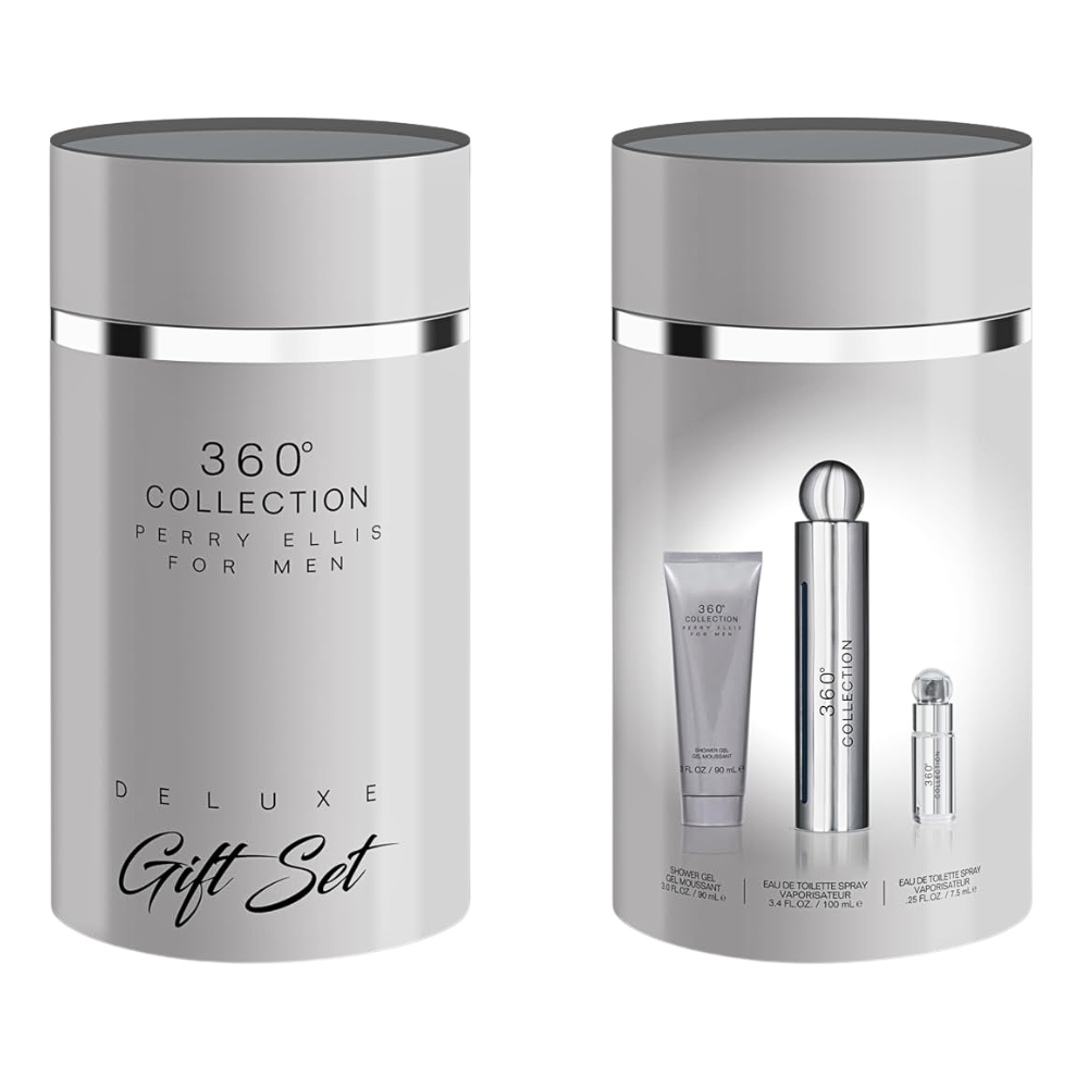 SET PERRY ELLIS 360 COLLECTION FOR MEN EDT 100ML, MINI EDT 7.5ML, SHOWER GEL 90ML (H)