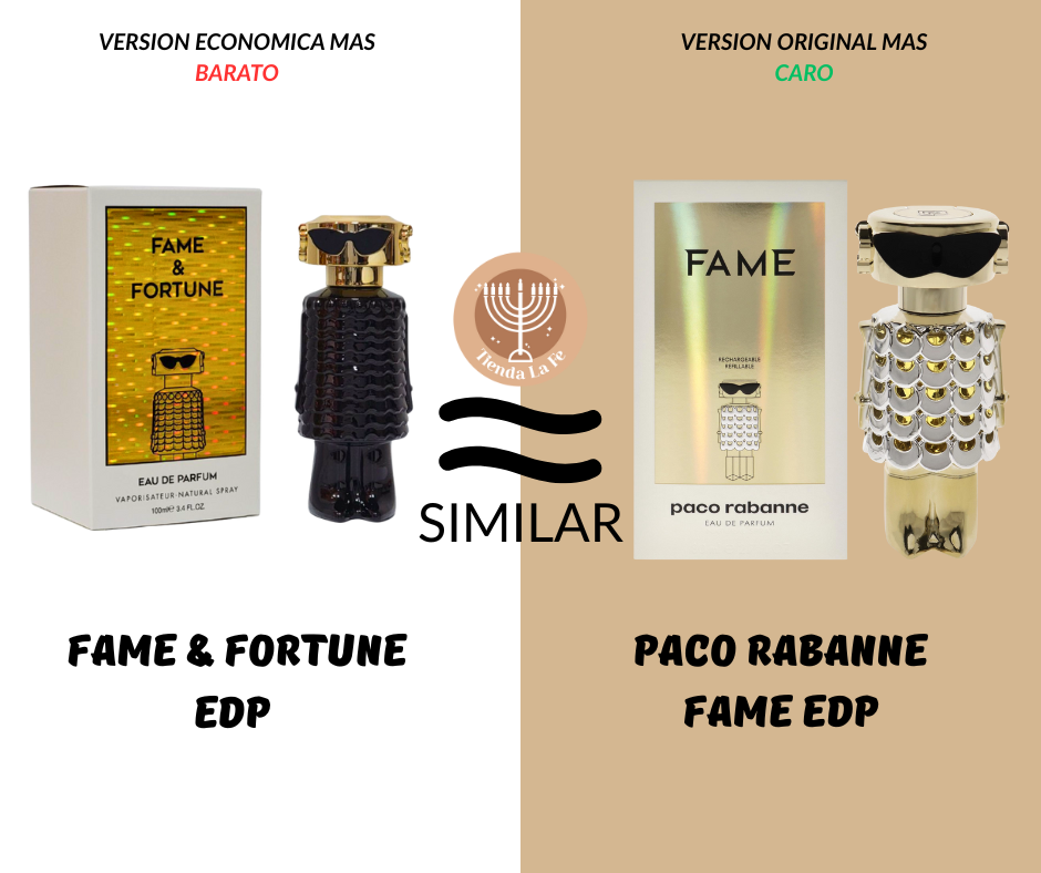 FAME & FORTUNE EDP 100ML (M) (AROMA SIMILAR PACO RABANNE FAME EDP)