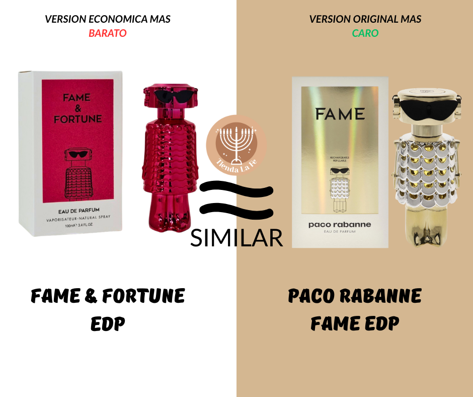 FAME & FORTUNE EDP 100ML (M) (AROMA SIMILAR PACO RABANNE FAME EDP)