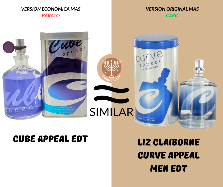 CUBE APPEAL EDT 125ML (H) (AROMA SIMILAR LIZ CLAIBORNE CURVE APPEAL MEN EDT)