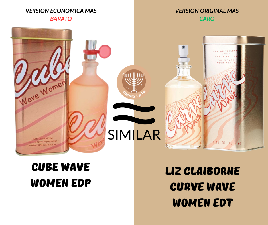 CUBE WAVE WOMEN EDP 100ML (M) (AROMA SIMILAR LIZ CLAIBORNE CURVE WAVE WOMEN EDT)