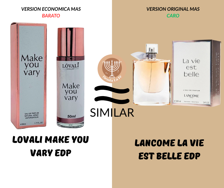 LOVALI MAKE YOU VARY EDP 50ML (M) (AROMA SIMILAR LANCOME LA VIE EST BELLE EDP)